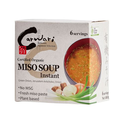 Carwari Org Miso Soup Instant x 6 Serves (148.8g net)