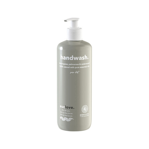 Euclove Hand Wash Lemongrass, Palmarosa and Cedarwood Pump 500ml