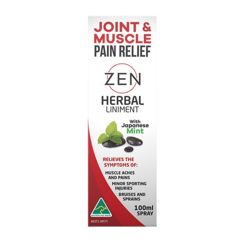 Zen Herbal Liniment (J and M Pain Relief) Spray 100ml