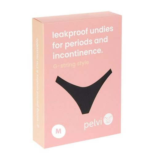 Pelvi Underwear Leakproof G String Black M