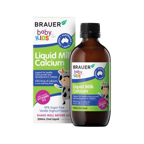 Brauer Baby Kids Liquid Milk Calcium 200ml