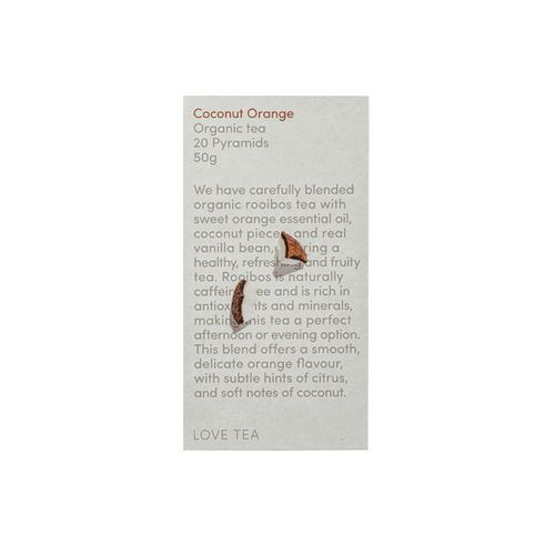 Love Tea Organic Coconut Orange x 20 Pyramids