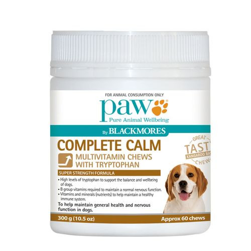 PAW Complete Calm (Multivitamin Chews with Tryptophan) 300g