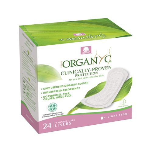 Organyc Org Liners (Folded) Light Flow x 24 Pack