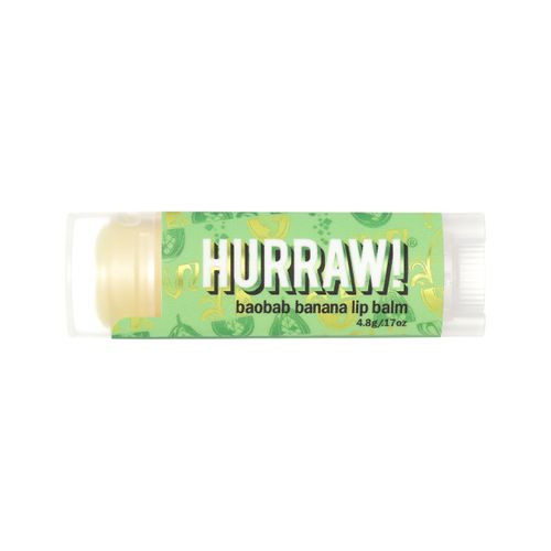 Hurraw! Org Lip Balm Baobab Banana 4.8g