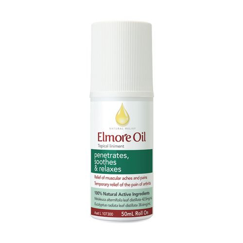 Elmore Oil Nat Relf Topical Liniment Anti Inflam RollOn 50ml