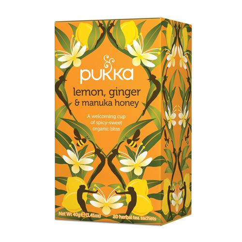 Pukka Org Lemon, Ginger and Manuka Honey x 20 Tea Bags