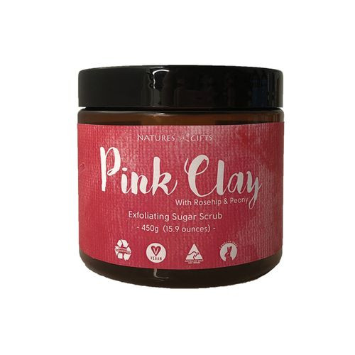 Clover Fields NG Essent Pink Clay Exfol Sugar Scrub 450g