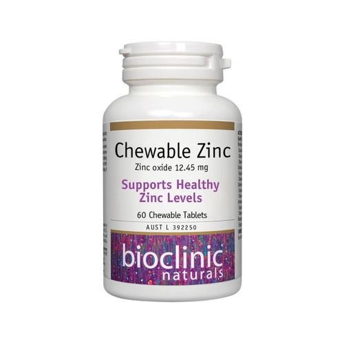 Bioclinic Naturals Chewable Zinc 60t