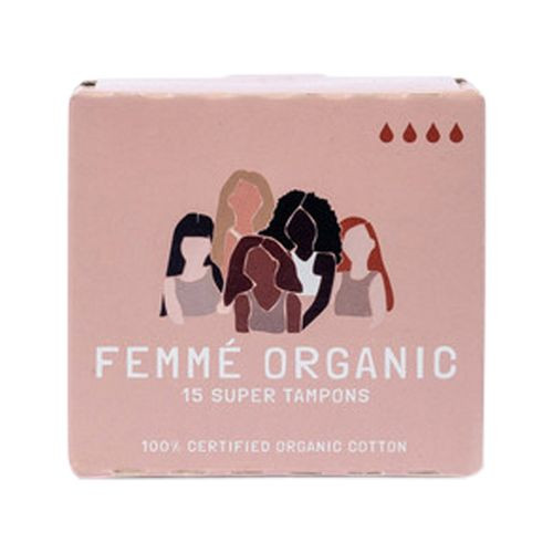Femme Organic Org Tampons Super x 15 Pack