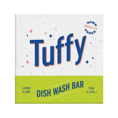 Downunder Wash Co Tuffy Dish Wash Bar Lemon Lime 150g