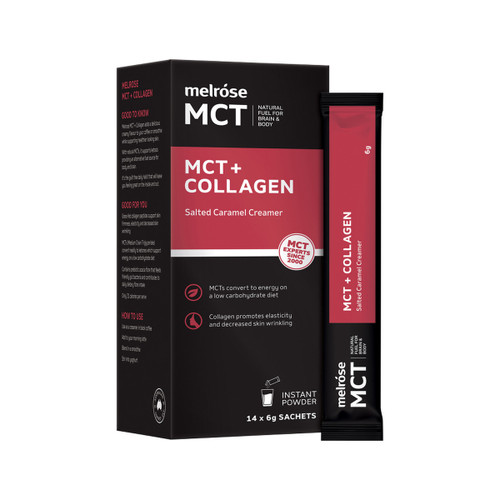 Melrose MCT Collagen Creamer Salted Caramel Sachets 6g x 14 Pack