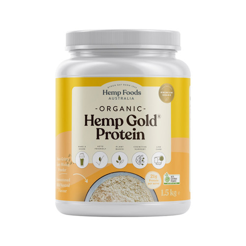 Hemp Foods Aust Organic Hemp Protein Gold 1.5kg