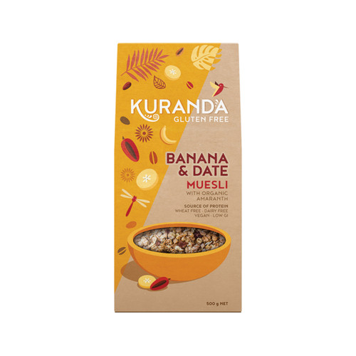 Kuranda Gluten Free Muesli Banana and Date 500g