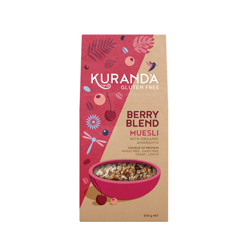 Kuranda Gluten Free Muesli Berry Blend 500g