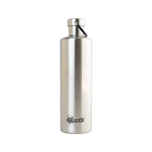 Cheeki Single Wall Bottle Active Silver 1L