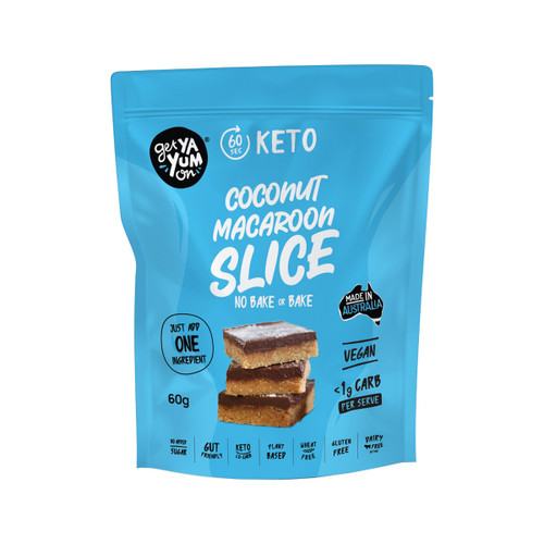 Get Ya Yum On Slice (No Bake or Bake) Coconut Macaroon 60g