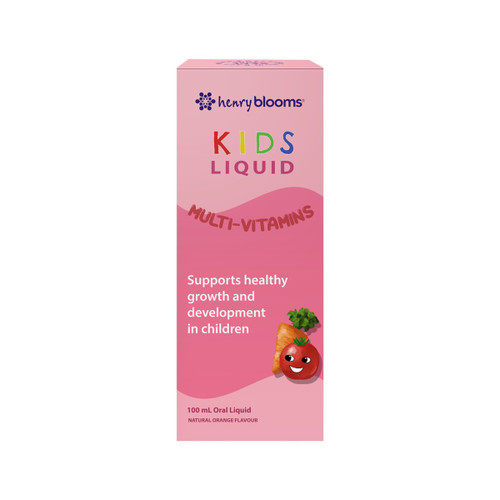 Henry Blooms Kids Liquid Multi Vitamins Orange 100ml