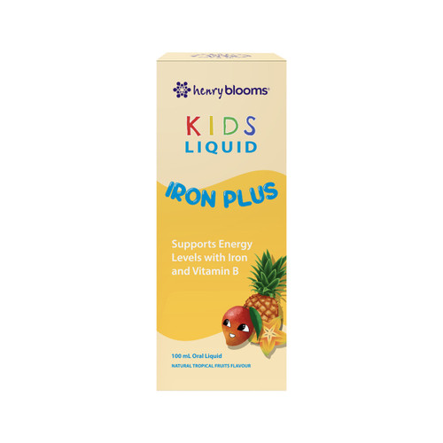 Henry Blooms Kids Liquid Iron Plus Tropical 100ml