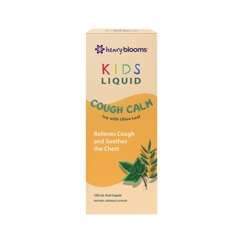 Henry Blooms Kids Liquid Cough Calm Orange 100ml