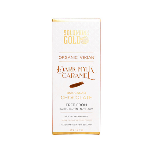 Solomons Gold Org Choc Dark Mylk Caramel 55g