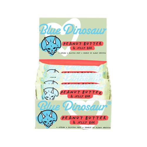 Blue Dinosaur Vegan Peanut Butter and Jelly Bars 45g x 12 pack