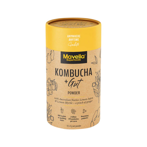 Mavella Superfoods Kombucha Plus Gut Powder Sachet 4g x 10 Pack