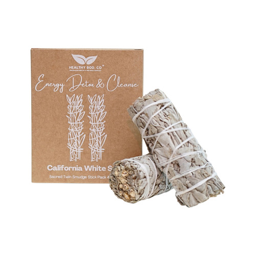 Healthy Bod California White Sage Smudge Stick x 2 Pack