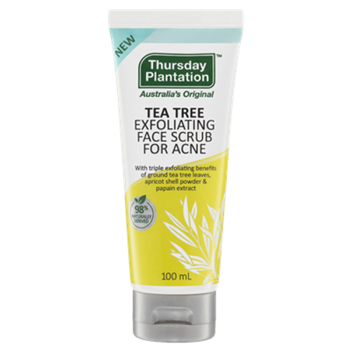 Thursday Plantation Tea Tree Exfoliating Face Scrub for Acne 100ml