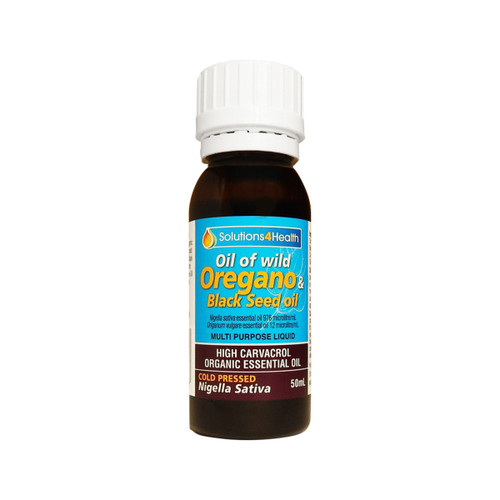 Solutions 4 Health Oil Wild Oregano and Black Seed Oil 50ml