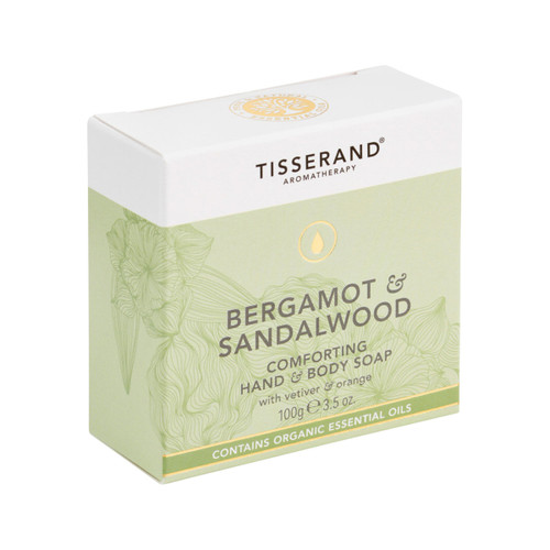 Tisserand Soap Hand Body Bergamot and Sandalwood 100g