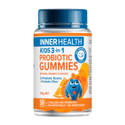 Inner Health Kids 3-in-1 Probiotic Gummies 50 gummies