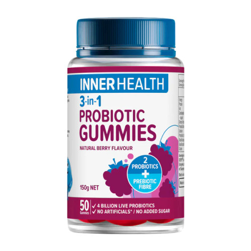 Inner Health 3-in-1 Probiotic Gummies 50 gummies