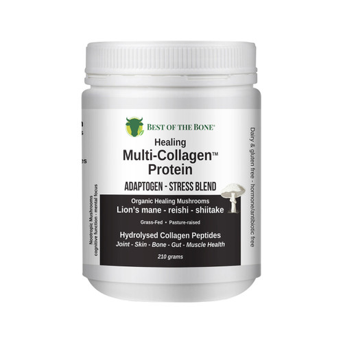 Best of the Bone - Multi Collagen Protein Powder Adaptogen Stress Blend 210g