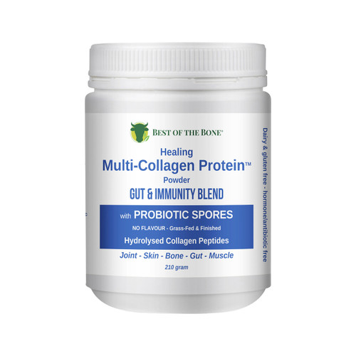 Best of the Bone - Multi Collagen Protein Powder Gut and Immunity Blend Unflavoured 210g