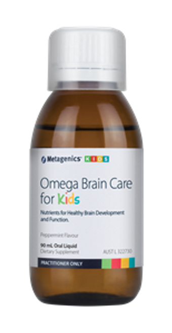 Metagenics Omega Brain Care for Kids Peppermint flavour 90 mL oral liquid