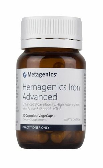 Metagenics Hemagenics Iron Advanced (with 5-MTHF) 30 Capsules