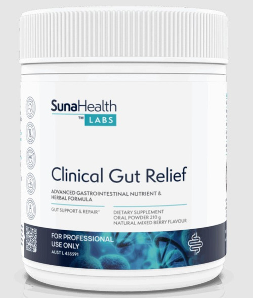 SunaHealth Labs Clinical Gut Relief Natural Mixed Berry 210g