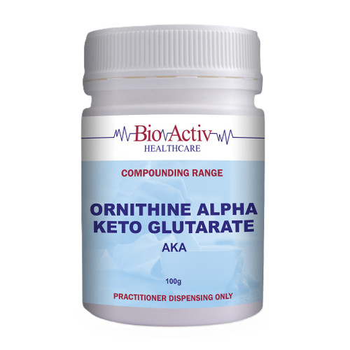 BioActiv Healthcare Compounding AKG (Ornithine Alpha Keto Glutarate) 100g