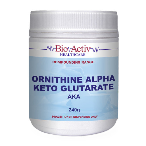 BioActiv Healthcare Compounding AKG (Ornithine Alpha Keto Glutarate) 240g