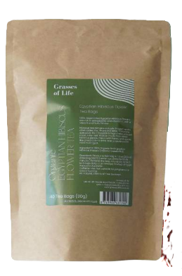 Grasses of Life Red Egyptian Organic Hibiscus Flower Tea x 40 tea bags