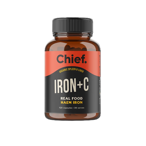 Chief Nutrition Organic Iron+C 120c