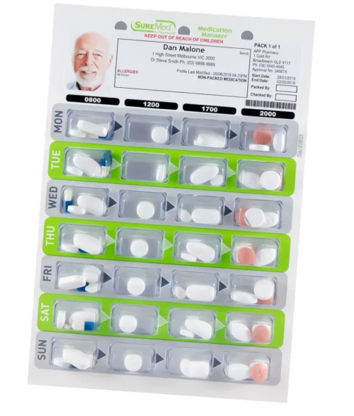 28-Day Multi Dose Blister Packing Fee