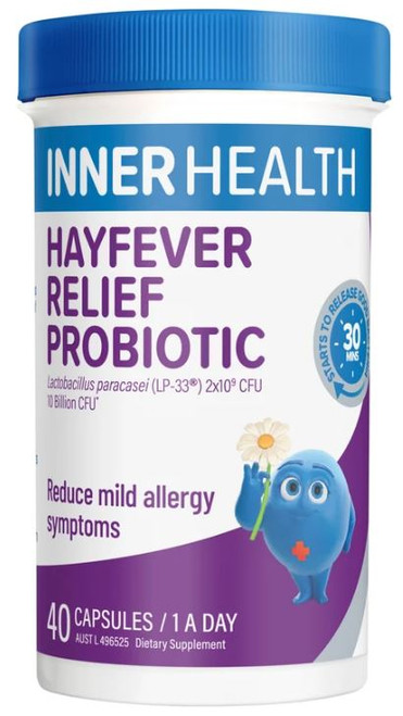 Inner Health Hayfever Relief Probiotic 40 Capsules