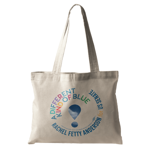 A Different Kind of Blue (Natural Canvas Tote)