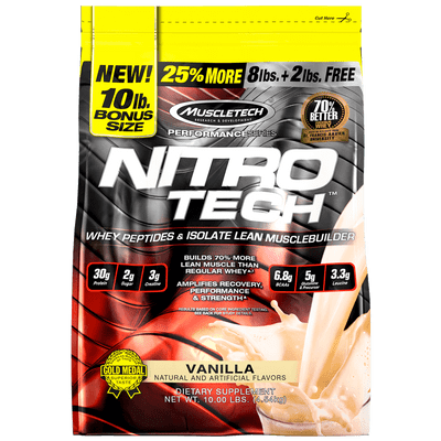 Muscletech NitroTech 4.5Kg Vanilla