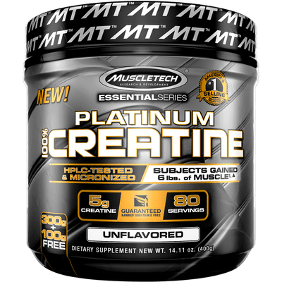 Muscletech platinum 100% creatine monohydrate  400 grams