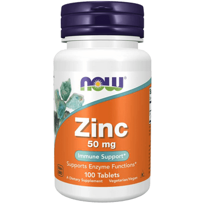 NOW Zinc 50mg 100 Tabs