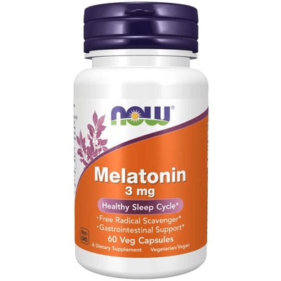 Now Melatonin 3 mg 60 Veg Capsules