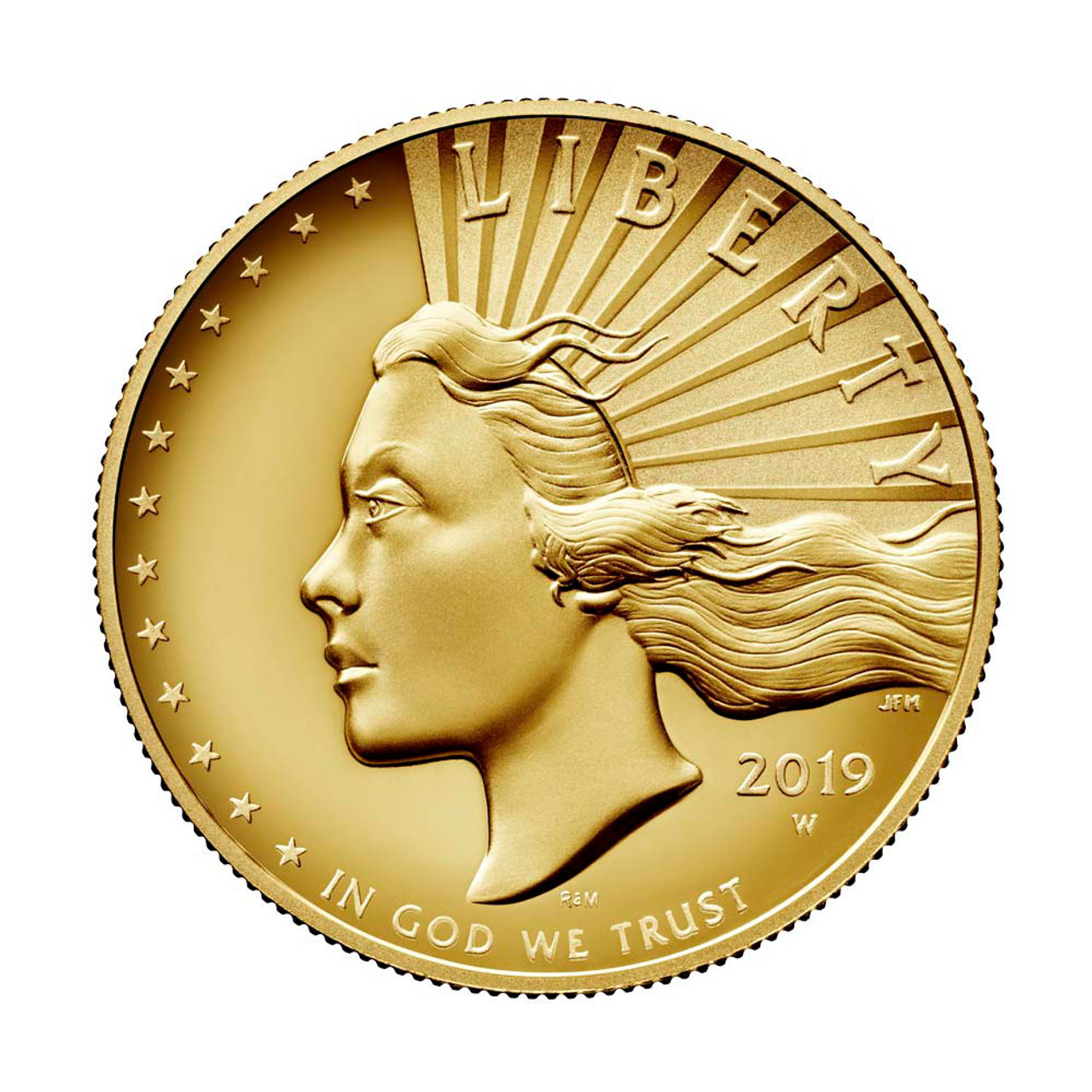 2019 W American Liberty Gold High Relief 1 Oz 100 In Ogp Us 19 W Hr